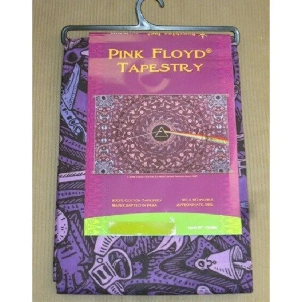 New Purple Pink Floyd Dark Side of the Moon Tapestry Wall Decor Hanging Art NIP